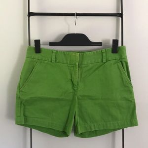 J. Crew Green Classic Twill Chino Shorts